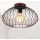 B.K. Licht 1471 - Loftlampe RETRO 1xE27/40W/230V kobberfarvet