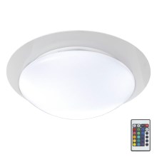 B.K.Licht BKL1025 - LED RGB  dæmpbar lampe til  badeværelset ASKELLA LED/12W/230V IP44 + fjernbetjening