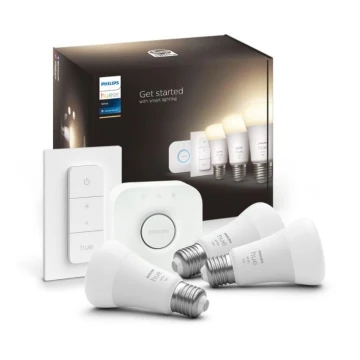 Basissæt Philips Hue WHITE 3xE27/9,5W 2700K + tilslutningsenhed