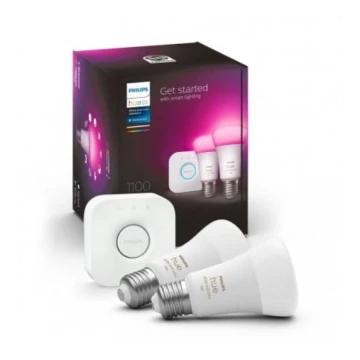 Basissæt Philips Hue WHITE AND COLOR AMBIANCE 2xE27/9W/230V 2000-6500K + forbindelsesenhed