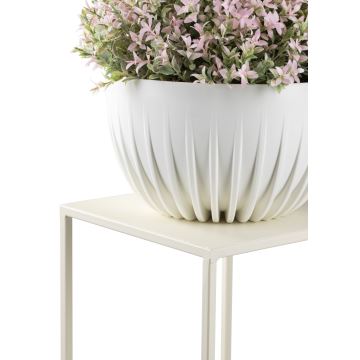 Blomsterkrukke 100x24 cm cremefarvet