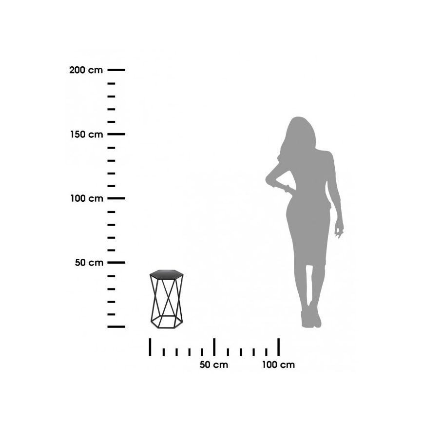 Blomsterstativ 40x24 cm sort