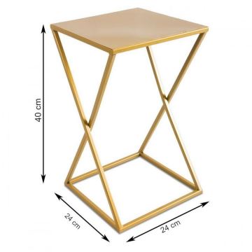 Blomsterstativ 40x24 guldfarvet