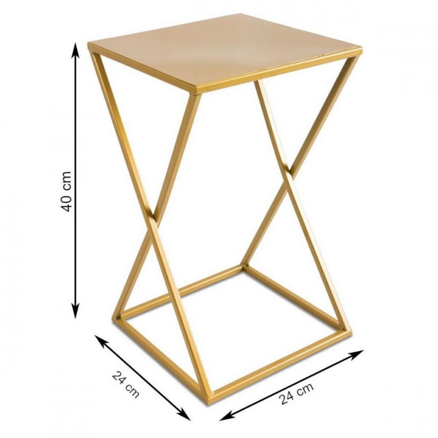 Blomsterstativ 40x24 guldfarvet