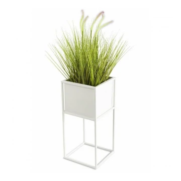 Blomsterstativ 50x24 cm hvid