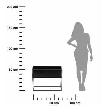 Blomsterstativ 50x64 cm sort