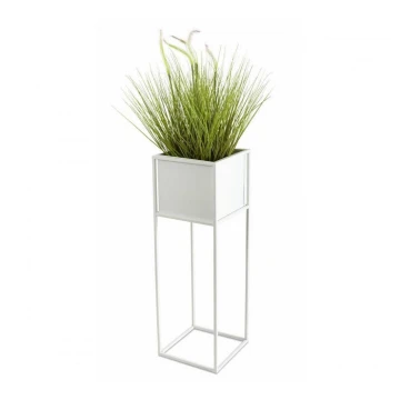 Blomsterstativ 70x24 cm hvid