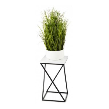 Blomsterstativ LOFT 40x24 cm sort/hvid