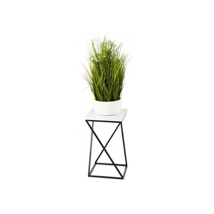 Blomsterstativ LOFT 40x24 cm sort/hvid