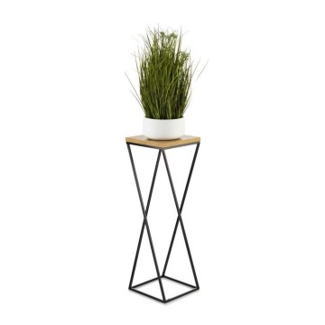 Blomsterstativ LOFT 70x24 cm sort/brun