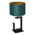 Bordlampe 1xE27/60W/230V 45 cm grøn/gylden