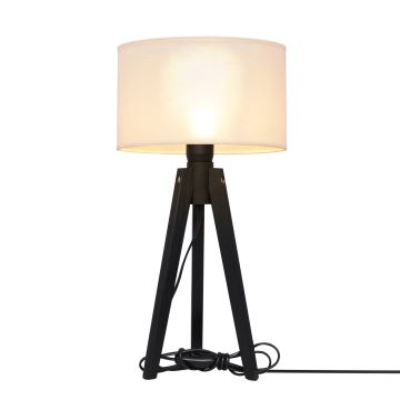 Bordlampe ALBA 1xE27/60W/230V cremefarvet/fyrretræ