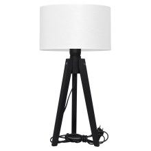Bordlampe ALBA 1xE27/60W/230V hvid/fyrretræ