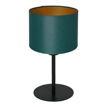 Bordlampe ARDEN 1xE27/60W/230V diameter 18 cm grøn/gylden