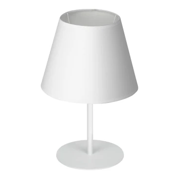 Bordlampe ARDEN 1xE27/60W/230V diameter 20 cm hvid