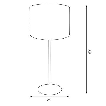 Bordlampe ARDEN 1xE27/60W/230V diameter 25 cm grøn/guldfarvet