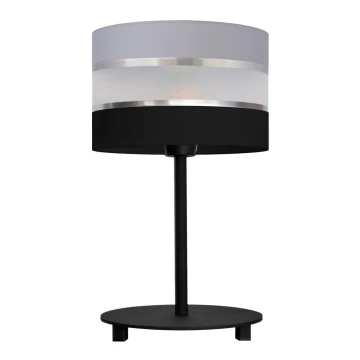 Bordlampe HELEN 1xE27/60W/230V sort/grå/sølvfarvet
