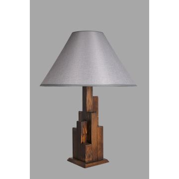 Bordlampe KULE 1xE27/60W/230V grå/brun