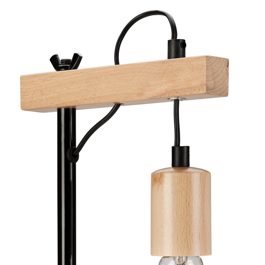 Bordlampe LEON 1xE27/60W/230V bøg - FSC certificeret