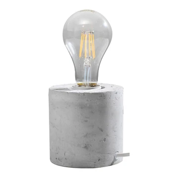 Bordlampe SALGADO 1xE27/60W/230V betongrå