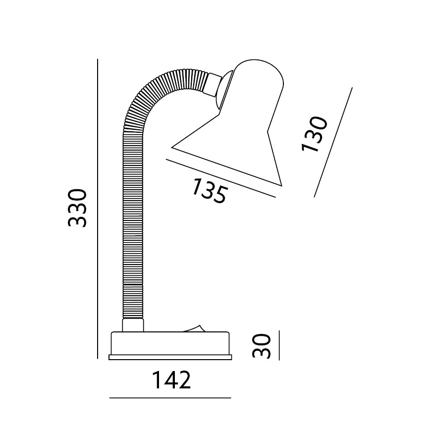 Bordlampe SMIESZEK 1xE27/40W/230V grøn