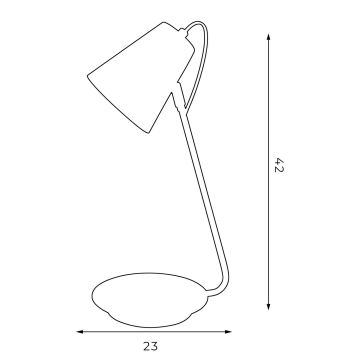 Bordlampe TABLE LAMPS 1xE27/60W/230V