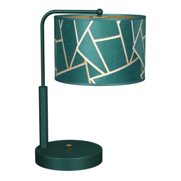 Bordlampe ZIGGY 1xE27/60W/230V grøn/guldfarvet