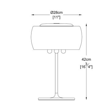 Brilagi - LED Bordlampe i krystal JEWEL 3xG9/42W/230V