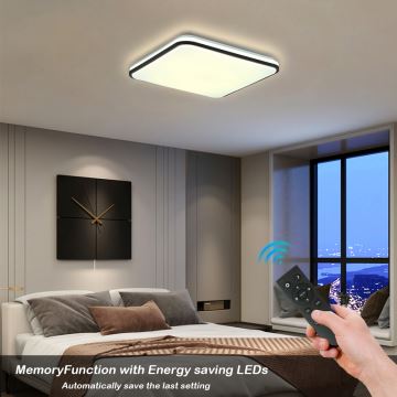 Brilagi - LED loftlampe dæmpbar SMART LED/28W/230V 3000-6000K 40x40 cm Wi-Fi Tuya + fjernbetjening