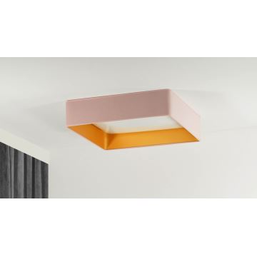 Brilagi - LED loftlampe dæmpbar VELVET SQUARE SMART LED/36W/230V 2700-6500K Wi-Fi Tuya + fjernbetjening lyserød