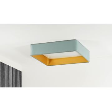 Brilagi - LED loftlampe dæmpbar VELVET SQUARE SMART LED/36W/230V 2700-6500K Wi-Fi Tuya + fjernbetjening mintgrøn