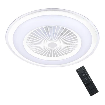 Brilagi - LED lampe med ventilator dæmpbar RONDA LED/48W/230V 3000-6000K hvid + fjernbetjening