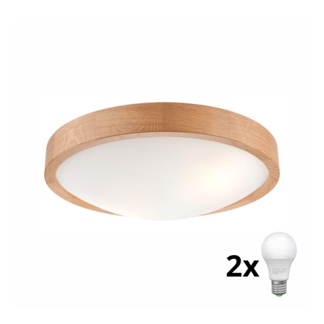 Brilagi - LED loftlampe CARVALHO SLIM 2xE27/60W/230V eg diameter 37 cm