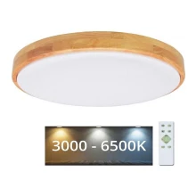 Brilagi - LED loftlampe dæmpbar PINE LED/24W/230V 3000-6500K + fjernbetjening