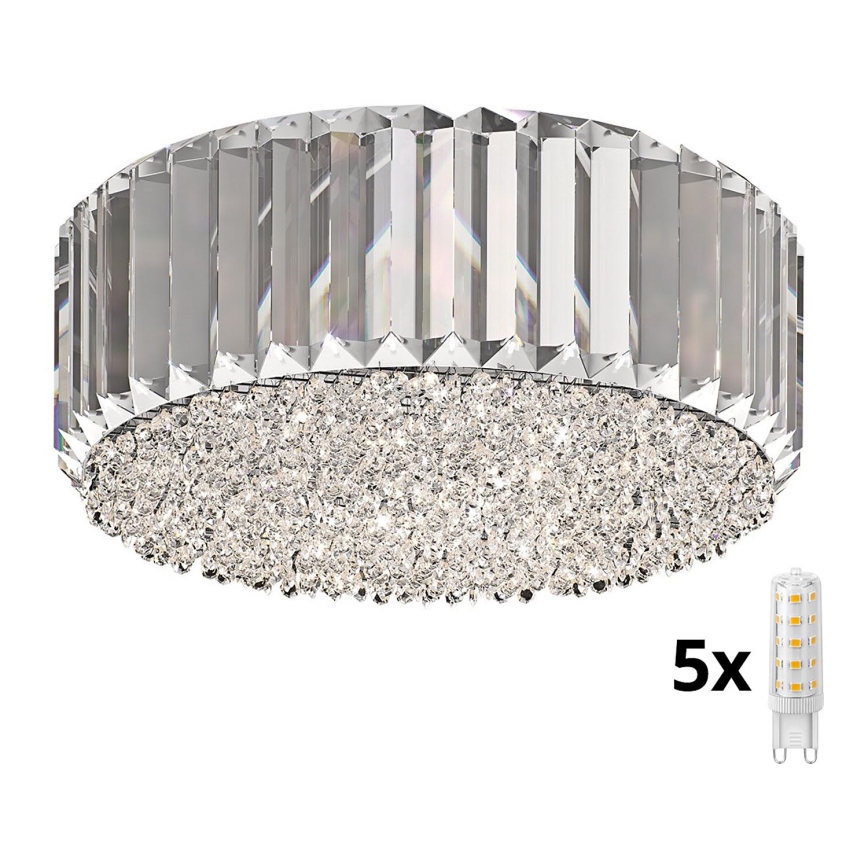 Brilagi - LED Loftlampe i krystal GLAMOUR 5xG9/42W/230V