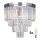 Brilagi - LED Loftlampe i krystal MOZART 5xE14/40W/230V skinnende krom