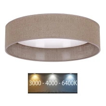 Brilagi - LED loftlampe VELVET LED/12W/230V diam. 30 cm 3000K/4000K/6400K brun