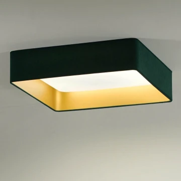 Brilagi - LED loftlampe VELVET SQUARE LED/24W/230V grøn