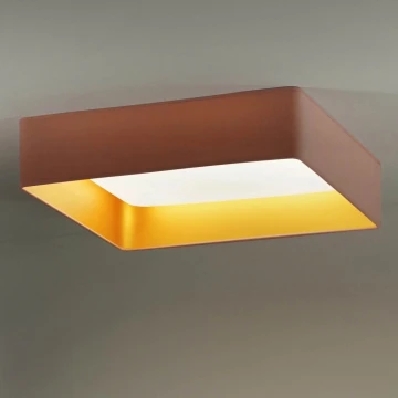 Brilagi - LED loftlampe VELVET SQUARE LED/24W/230V lyserød