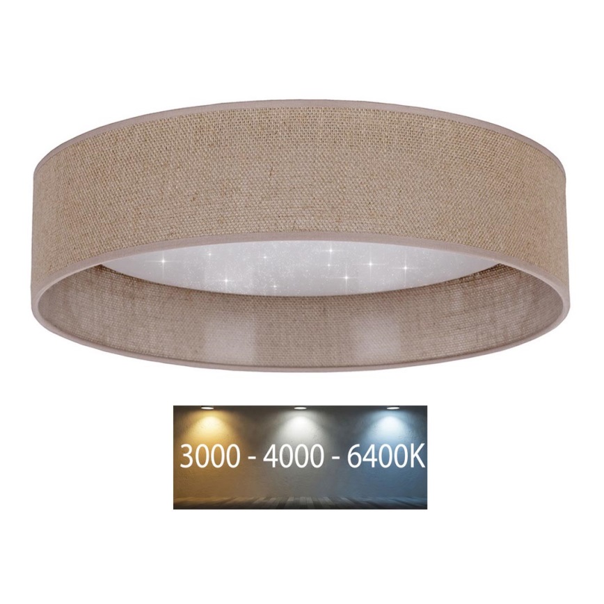 Brilagi - LED loftlampe VELVET STAR LED/36W/230V diam. 55 cm 3000K/4000K/6400K brun