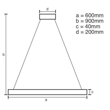 Brilagi - LED pendel dæmpbar LED/42W/230V 3000-6500K brun + fjernbetjening