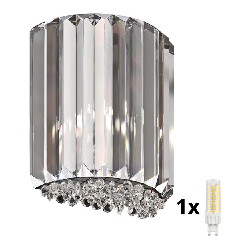 Brilagi - LED Væglampe i krystal GLAMOUR 1xG9/42W/230V