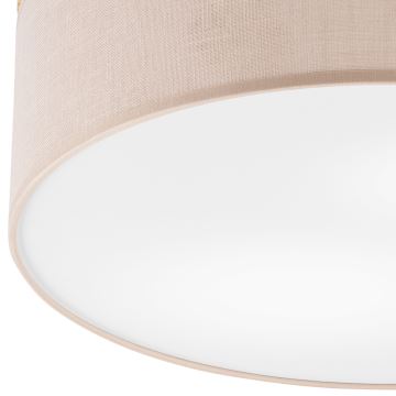 Brilagi - Loftlampe BELLADONNA 2xE27/15W/230V beige/fyrretræ