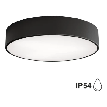 Brilagi - Loftlampe til badeværelse CLARE 3xE27/24W/230V diameter 40 cm sort IP54