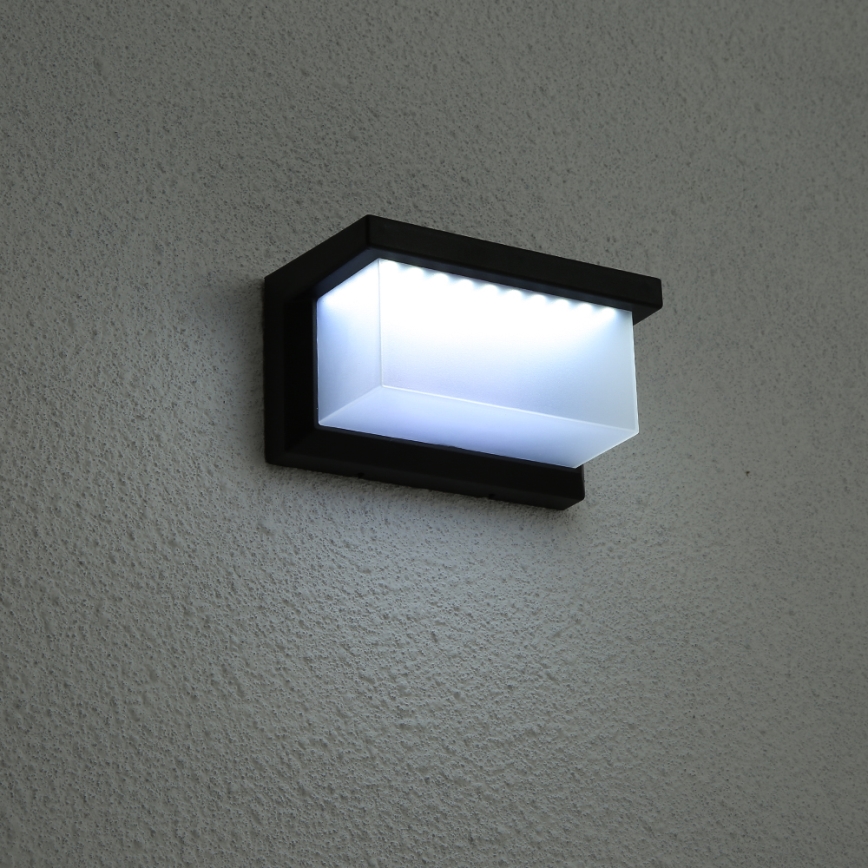 Brilagi - Soldrevet LED væglampe med sensor BRICK LED/12W/5,5V IP65