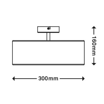 Brilo 3375-026 - Loftlampe 1xE27/40W/230V