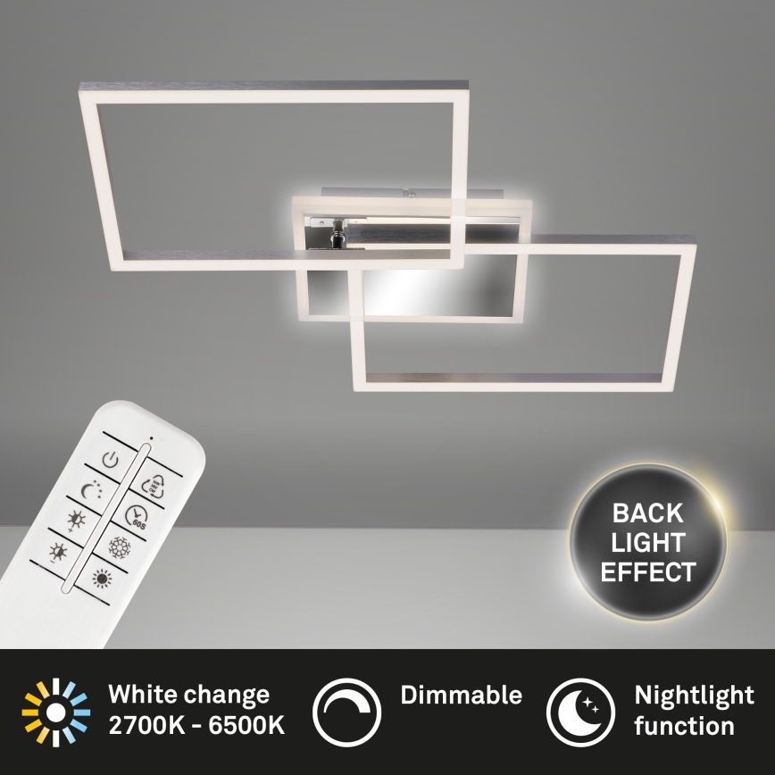 Brilo - LED loftlampe dæmpbar FRAME 2xLED/20W/230V 2700-6500K + fjernbetjening