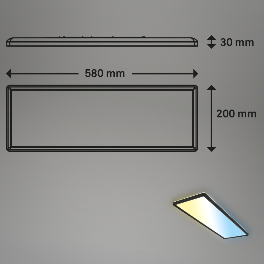 Brilo - LED loftlampe dæmpbar SLIM LED/23W/230V 2700-6500K + fjernbetjening