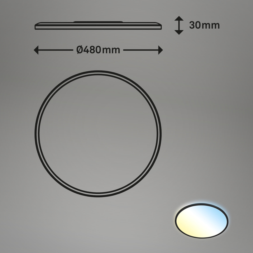 Brilo - LED loftlampe dæmpbar SLIM LED/31W/230V 2700-6500K + fjernbetjening