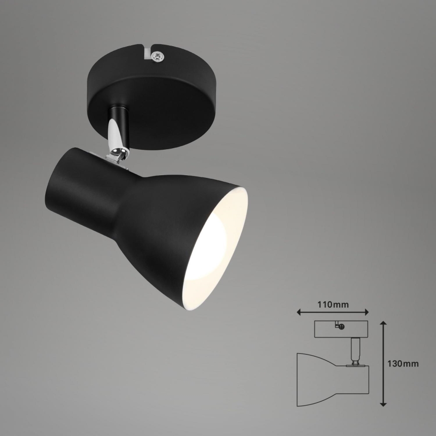 Briloner 10698889 - Vægspot 1xE14/25W/230V sort